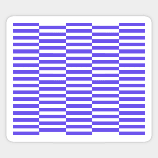 Strips - blue and white. Sticker